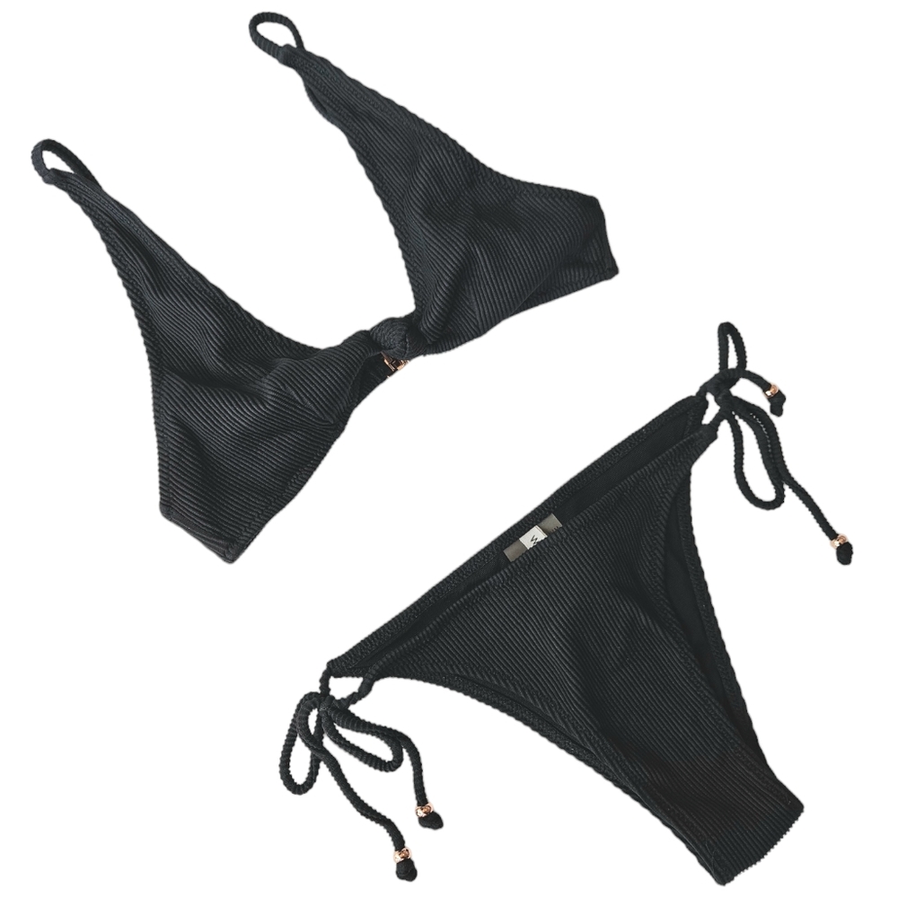 White Fox Boutique Black Bikini